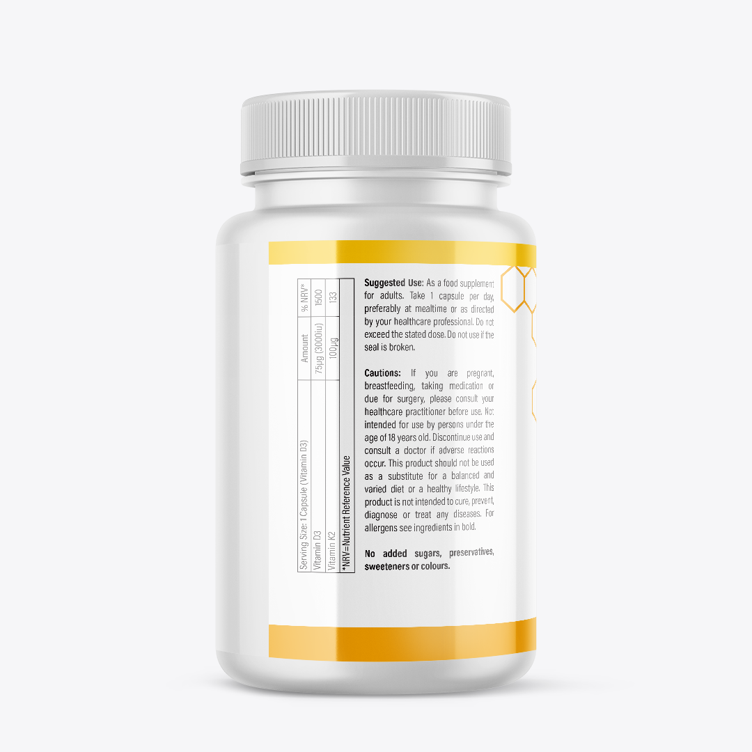 Vitamin D3 3000 IU + K2 MK-7 Supplement