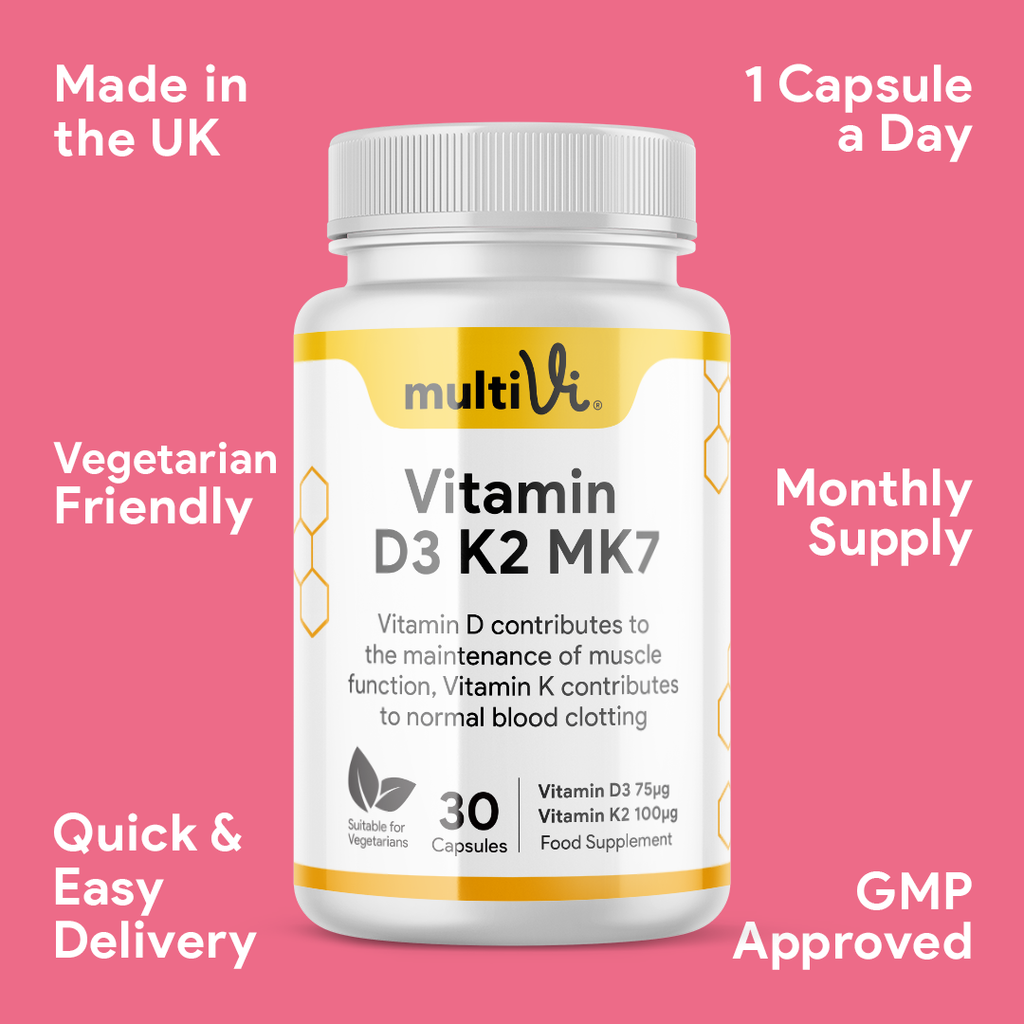 Vitamin D3 3000 IU + K2 MK-7 Supplement