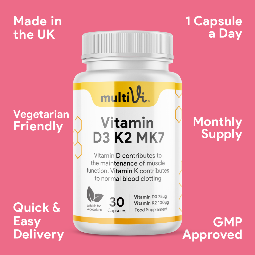 Vitamin D3 3000 IU + K2 MK-7 Supplement